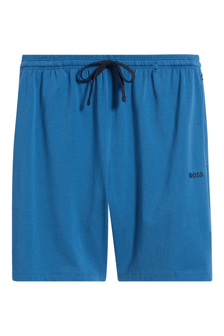 Mix Match Stretch Cotton Pajama Shorts, Alternate, color, OPEN BLUE