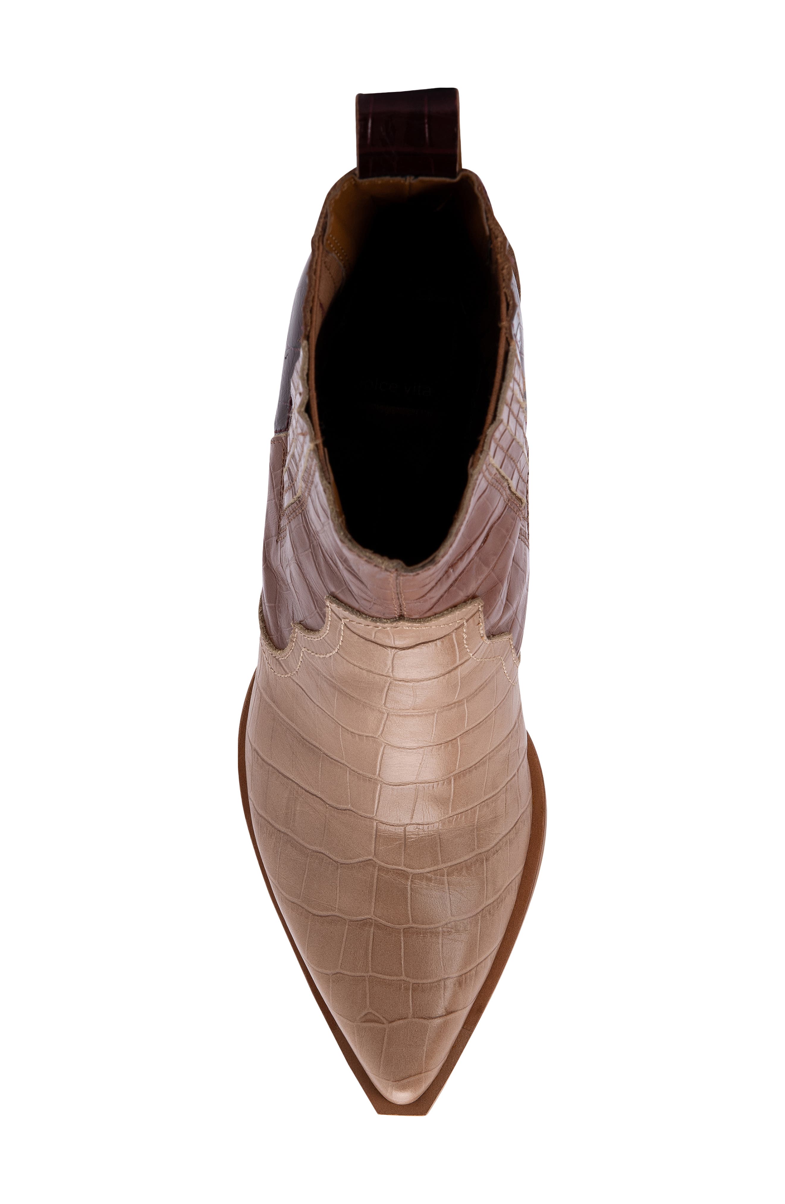 Serna Western Bootie, Alternate, color, BROWN MULTI