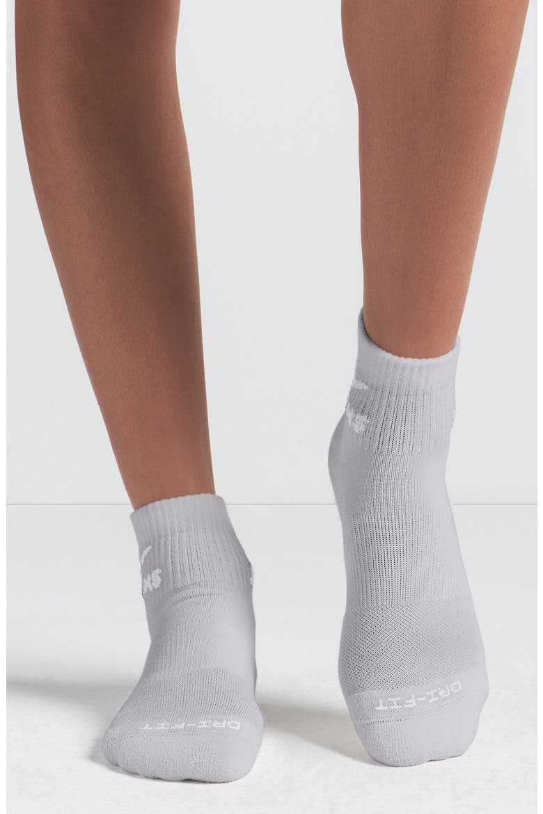 Dri-Fit Quarter Crew Socks 3-Pack, Alternate, color, SN(OB)/HTG(SN)/OB(DKS)