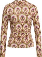 FARM Rio Garden Medal Mock Neck Top