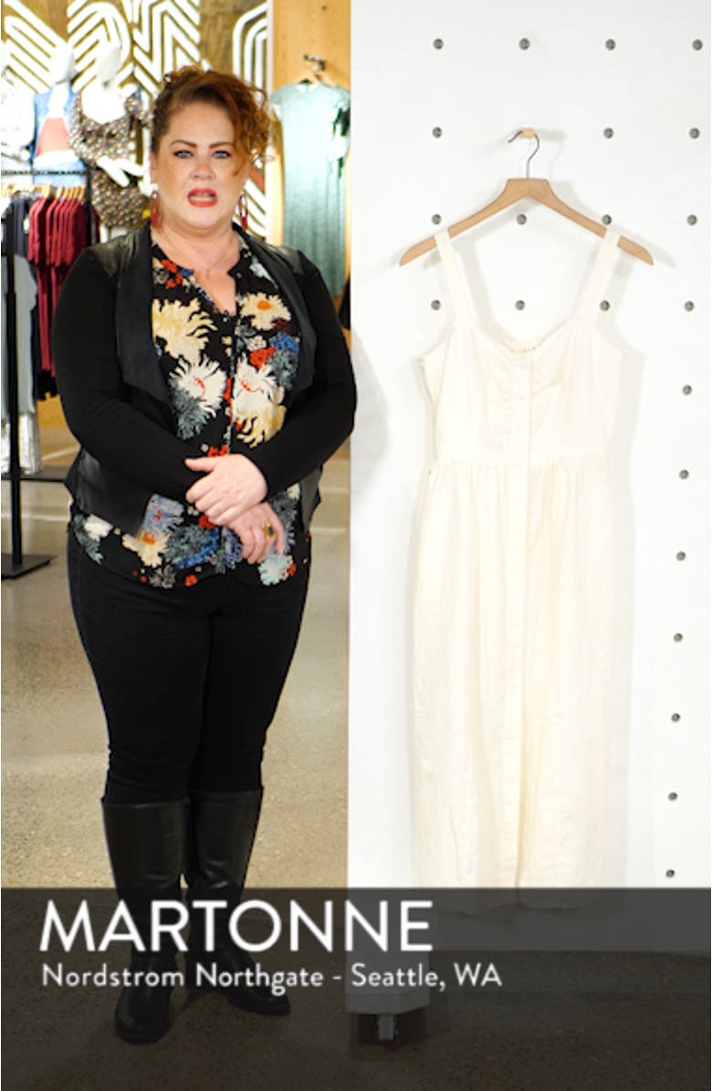 Linen Midi Dress, sales video thumbnail