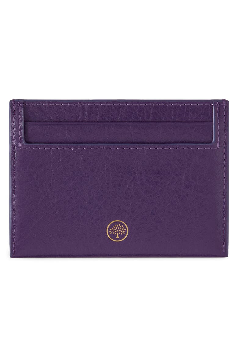 Leather Card Case, Alternate, color, AMETHYST
