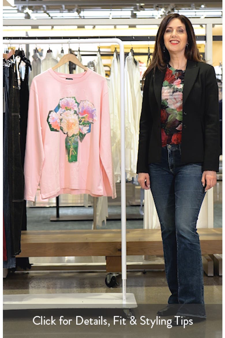 Floral Long Sleeve Cotton Graphic T-Shirt video