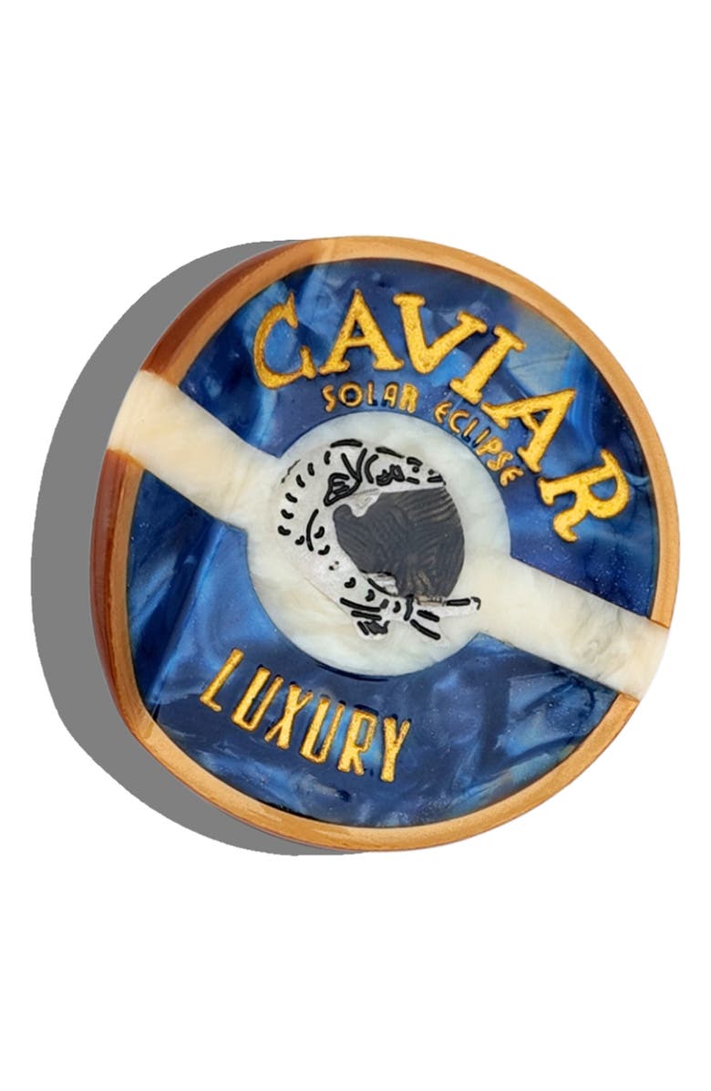 Solar Eclipse Caviar Claw Clip, Main, color, Blue