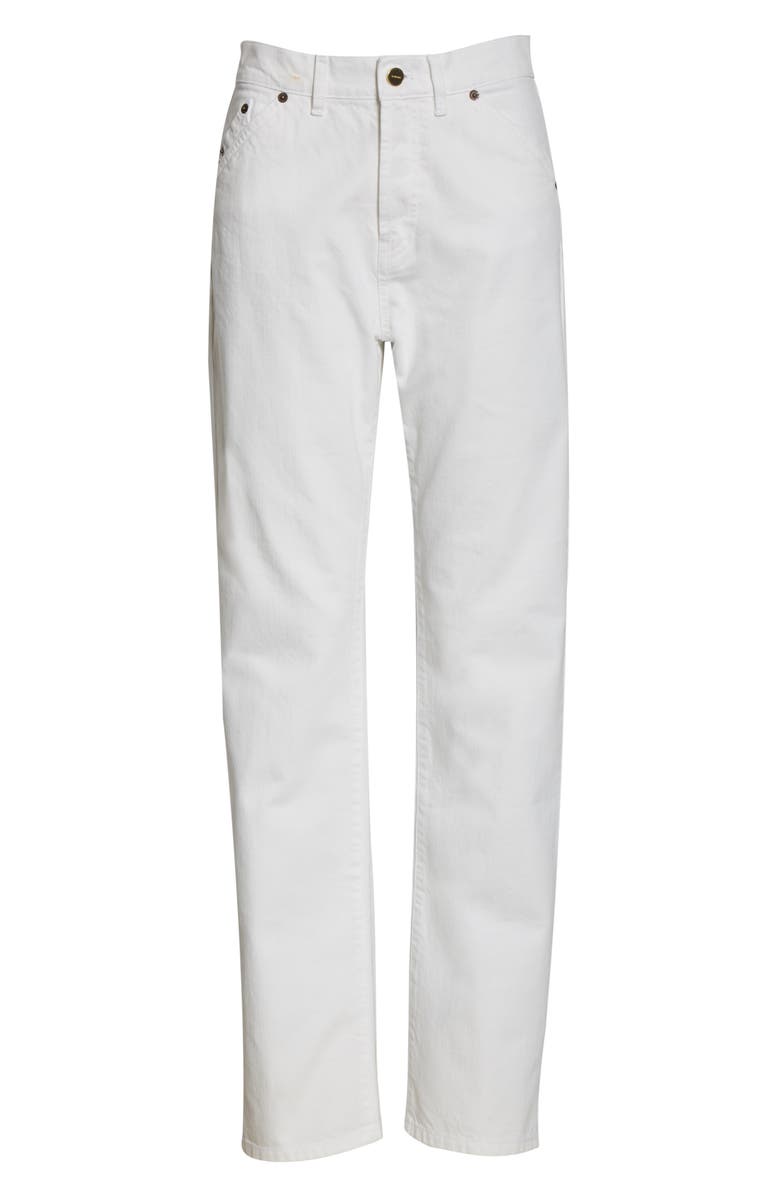Jacquemus High Waist Straight Leg Jeans, Alternate, color,