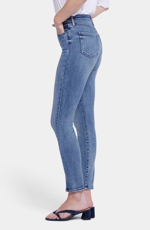 Nydj Ami High Rise Ankle Slit Skinny Jeans In Sandybeach