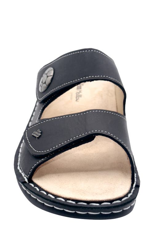 Finn Comfort Moorea Slide Sandal In Black