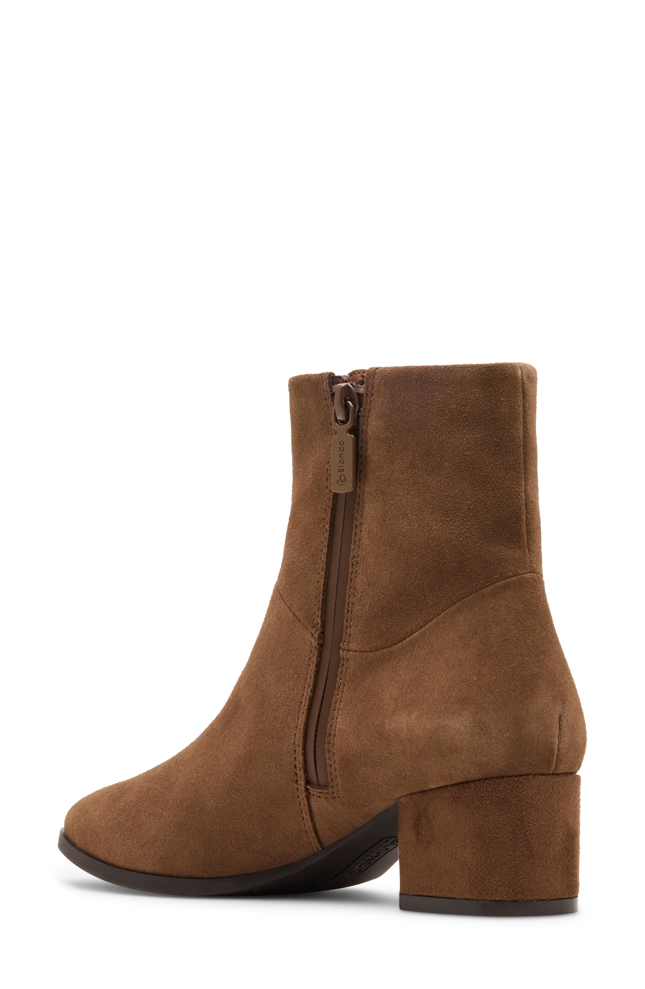 Amy Waterproof Ankle Bootie, Alternate, color, TAUPE SUEDE