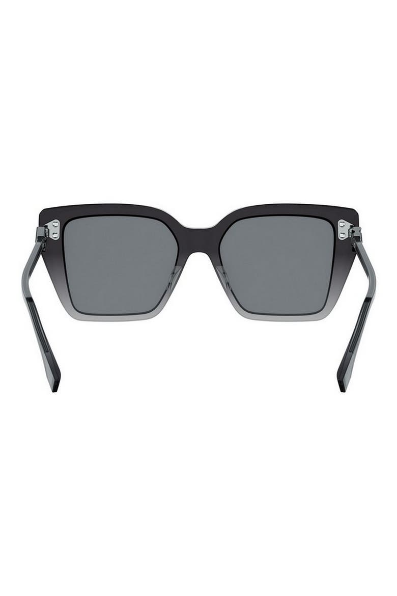 FF Diamonds 54mm Gradient Square Sunglasses, Alternate, color, GRYO/SMKMR