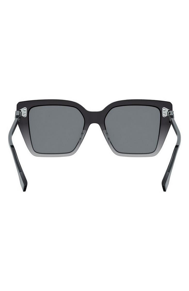 Fendi FF Diamonds 54mm Gradient Square Sunglasses, Alternate, color, Grey/ Other / Smoke