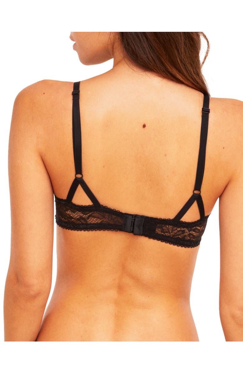 Adore Me Dania Unlined Balconette Bra, Alternate, color, Black