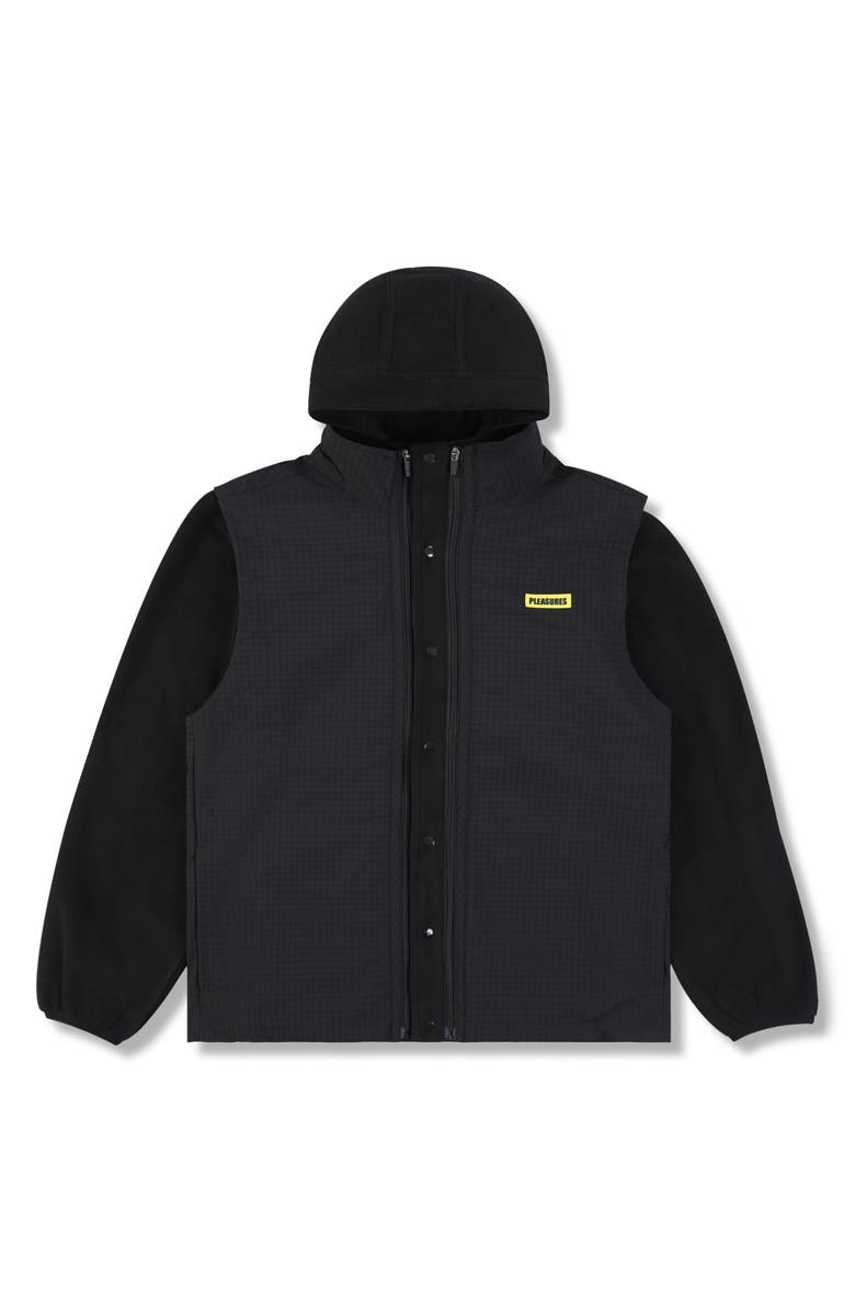 PLEASURES Overture Convertible Jacket, Alternate, color, Black