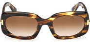 TOM FORD Icon 54mm Rectangle Sunglasses