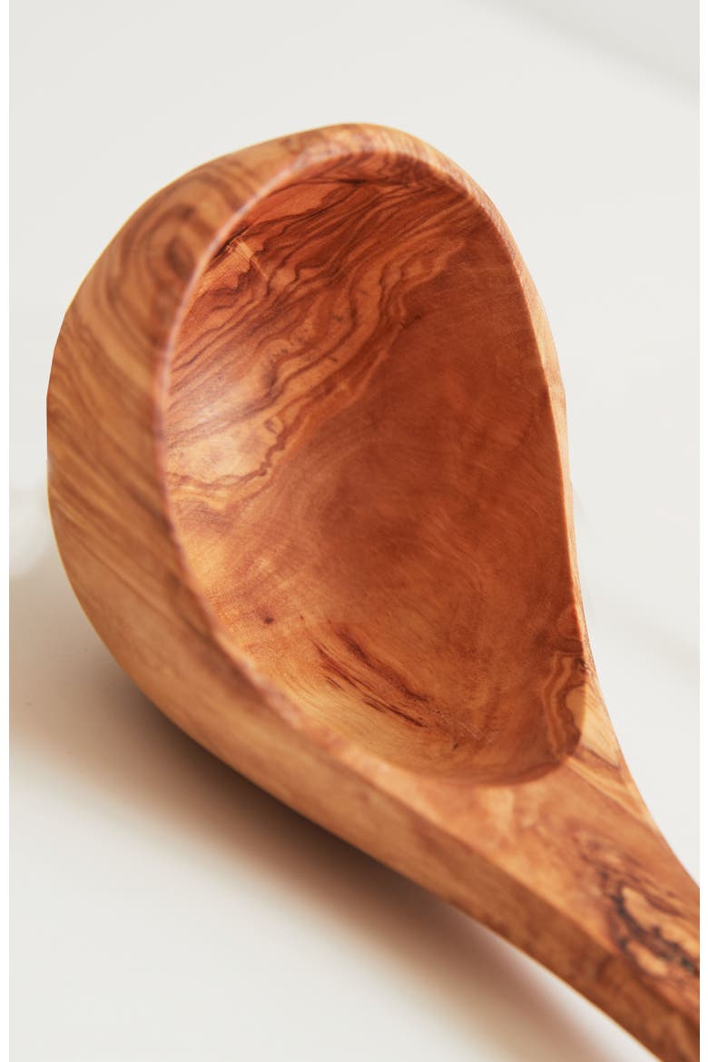 Olivewood Soup Ladle, Alternate, color, None