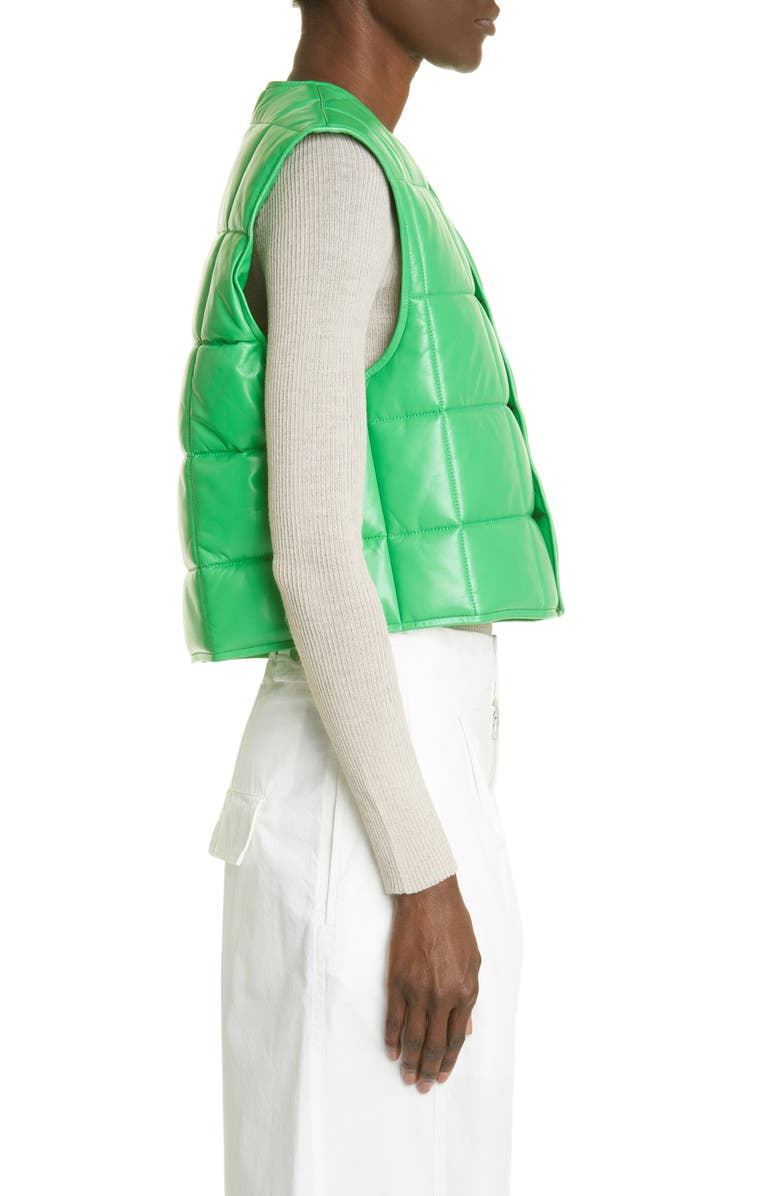 Bottega Veneta Quilted Leather Vest, Alternate, color,