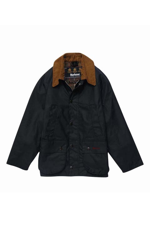 Kids' Contrast Corduroy Collar Waxed Cotton Jacket (Little Kid & Big Kid)
