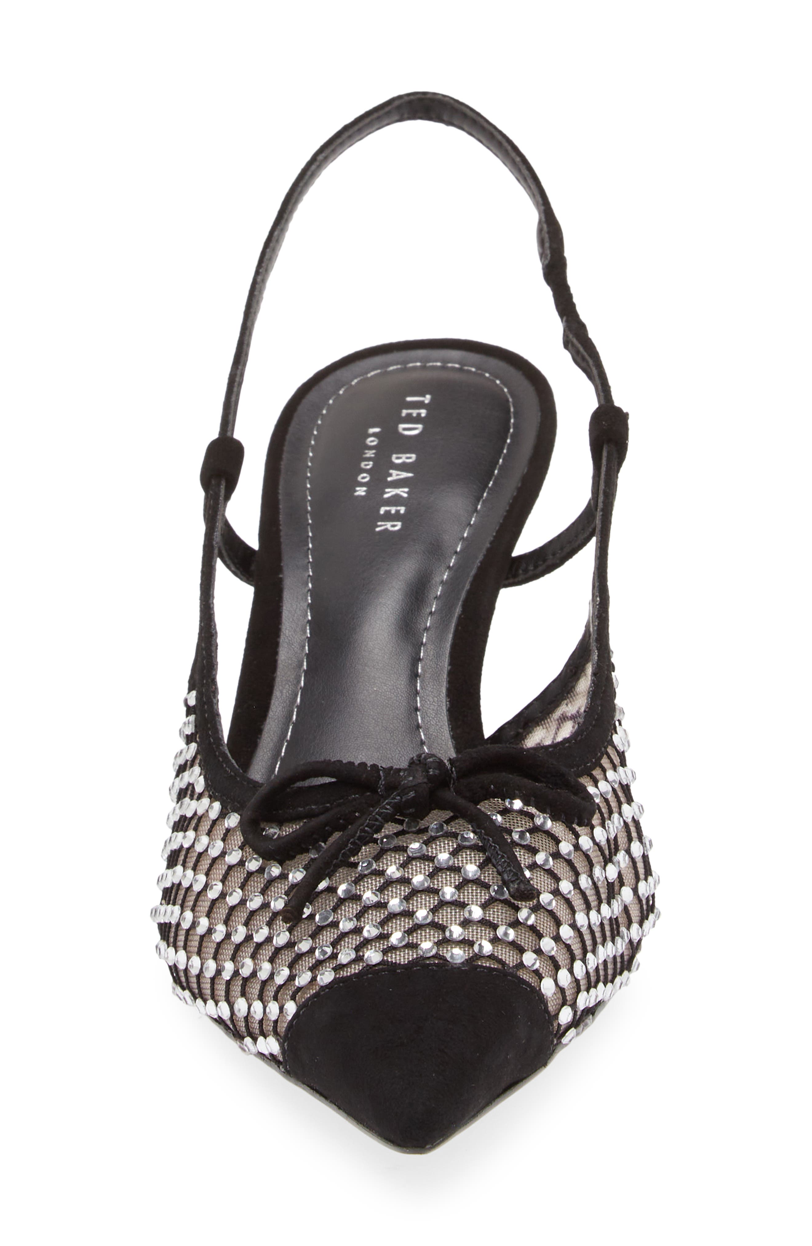 Ted Baker London Relona Crystal Mesh Slingback Pointed Toe Pump, Alternate, color, 