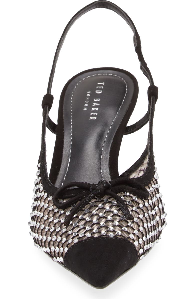 Ted Baker London Relona Crystal Mesh Slingback Pointed Toe Pump, Alternate, color,