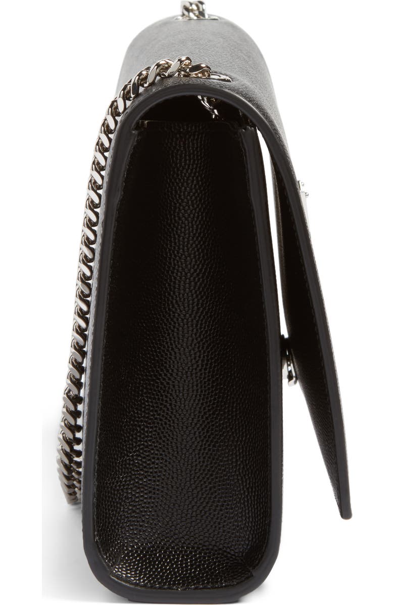 Saint Laurent Medium Kate Leather Wallet on a Chain, Alternate, color,