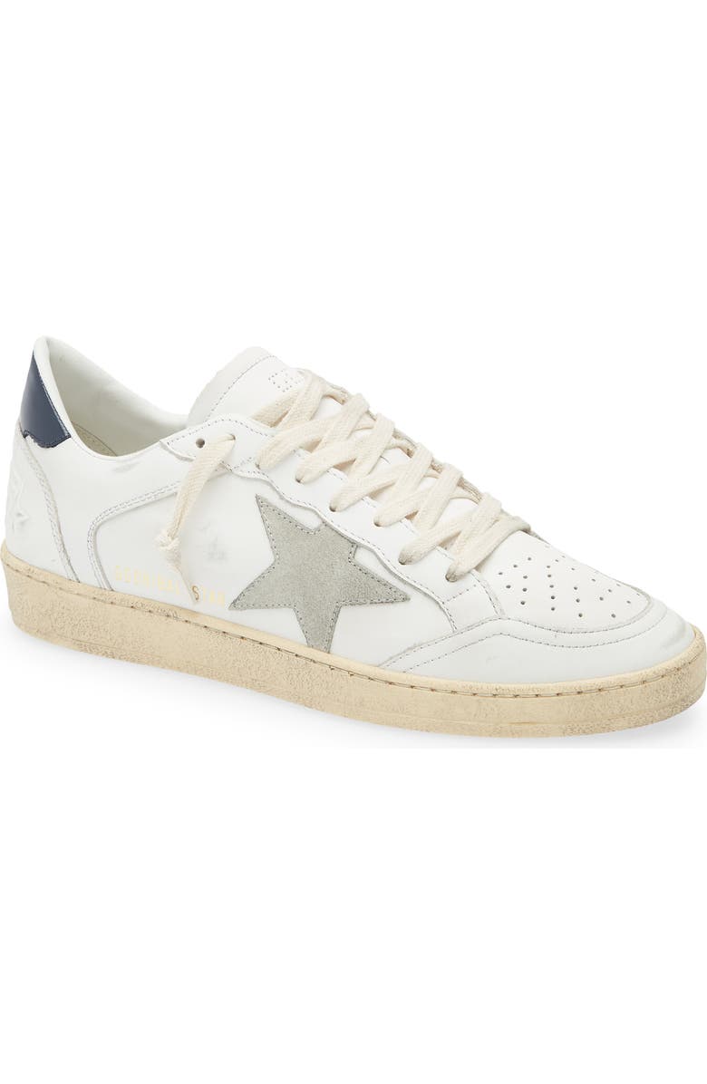 Golden Goose Ball Star Sneaker, Main, color, White/ Ice/ Night Blue