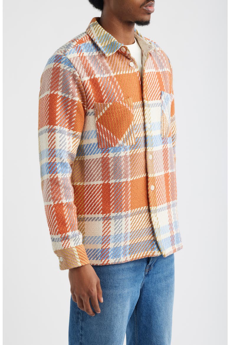 Whiting Bude Check Overshirt, Alternate, color, PASTEL MULTI