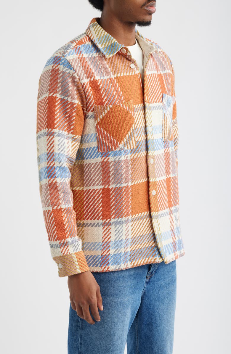 Wax London Whiting Bude Check Overshirt, Alternate, color, Pastel Multi