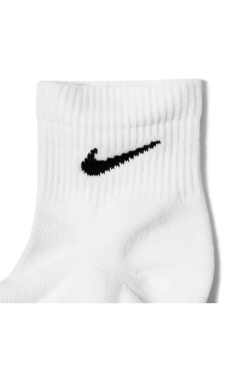 Nike Everday Elevated Assorted 6-Pack Cotton Blend Ankle Socks, Alternate, color, White