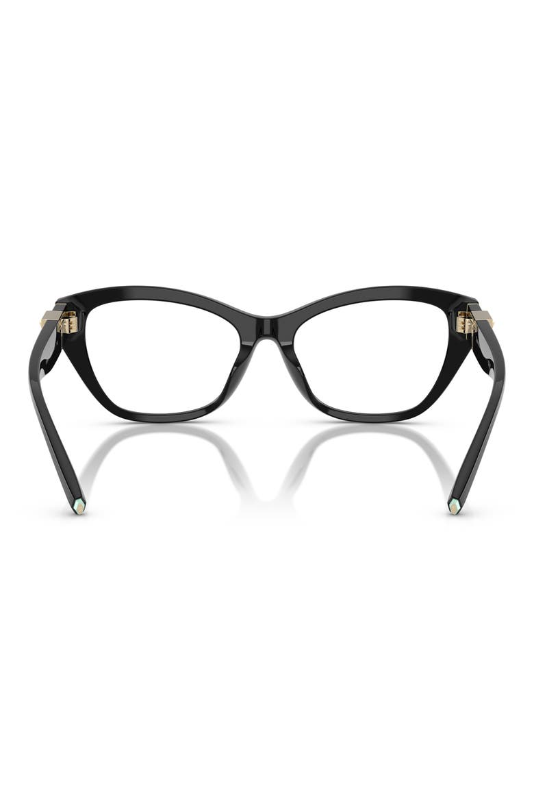 54mm Cat Eye Optical Glasses, Alternate, color, BLACK/ DEMO LENS
