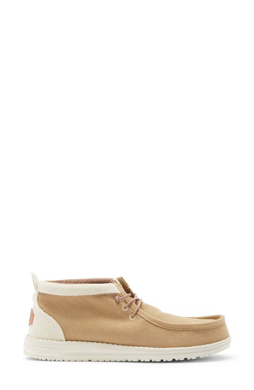 Hey Dude Wally Mid Chukka Boot In White