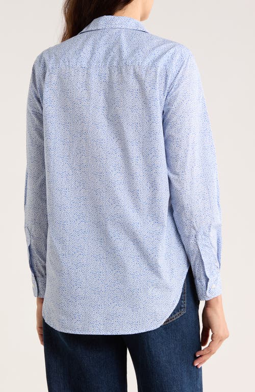 Frank & Eileen Classic Cotton Button-up Shirt In Blue