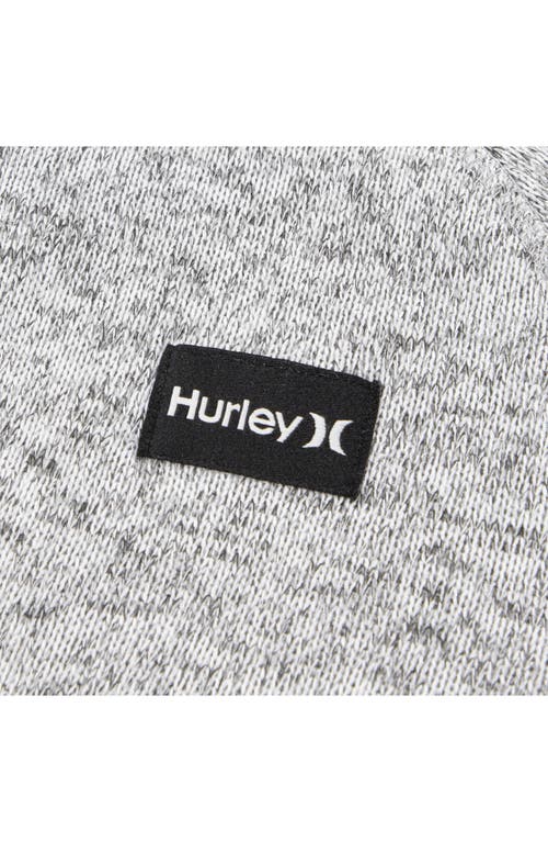 Hurley Kids' Heathered Full Zip Fleece Jacket In Gray