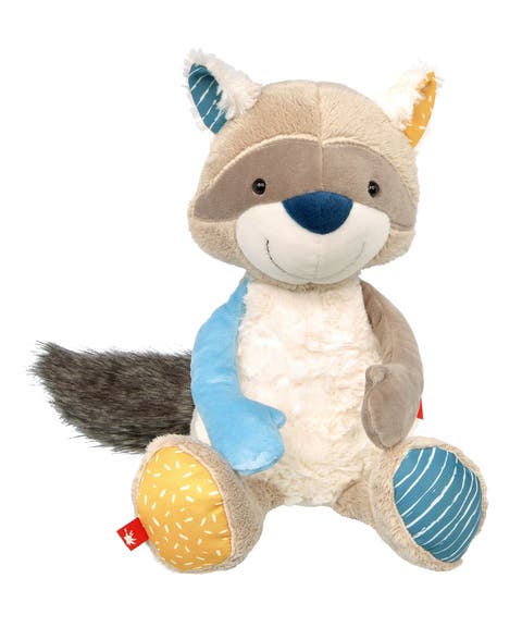 Patchwork Racoon Plush Toy