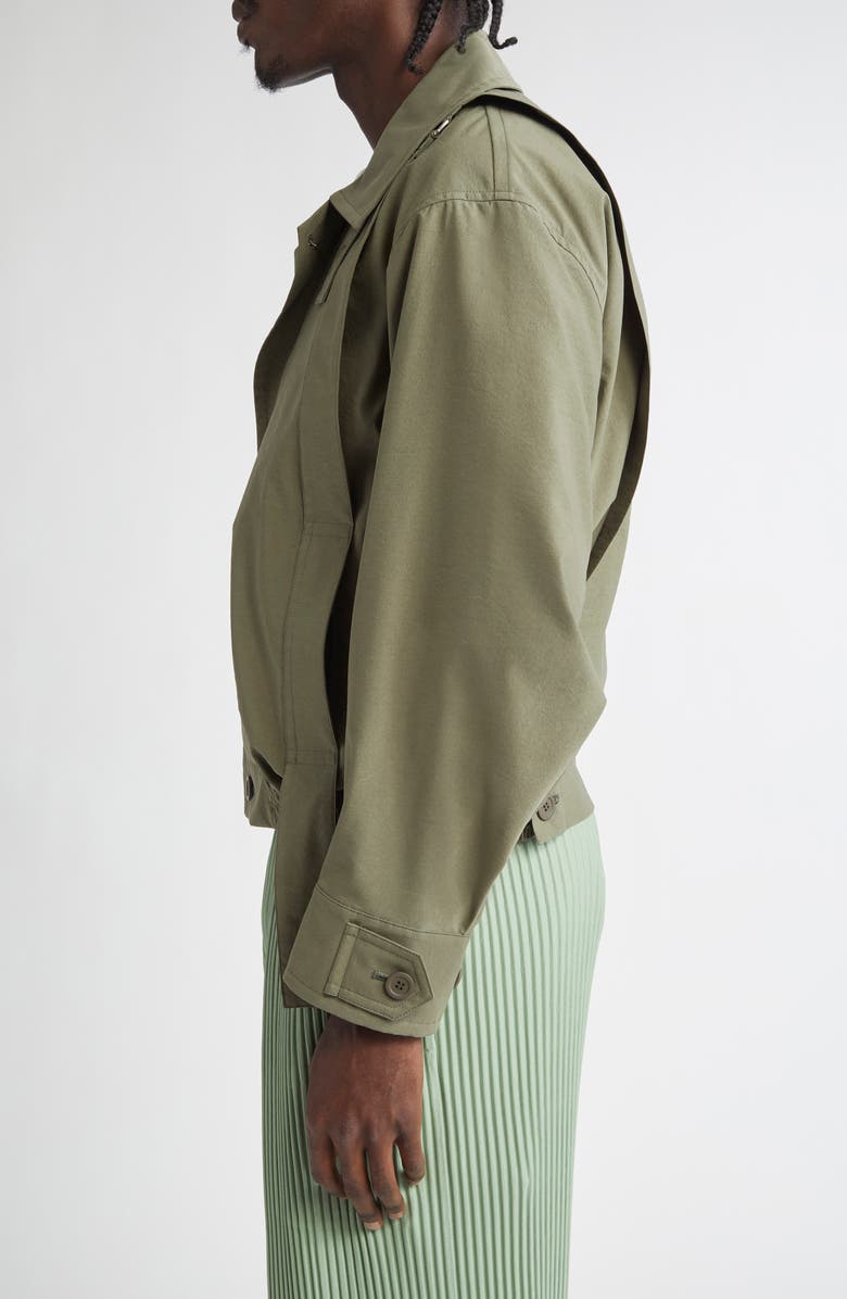 Homme Plissé Issey Miyake Parachute Jacket, Alternate, color, Khaki