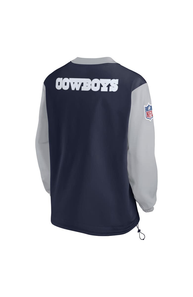 Nike Men's Nike Navy Dallas Cowboys 2023 Sideline V-Neck Pullover Windshirt, Alternate, color, Navy