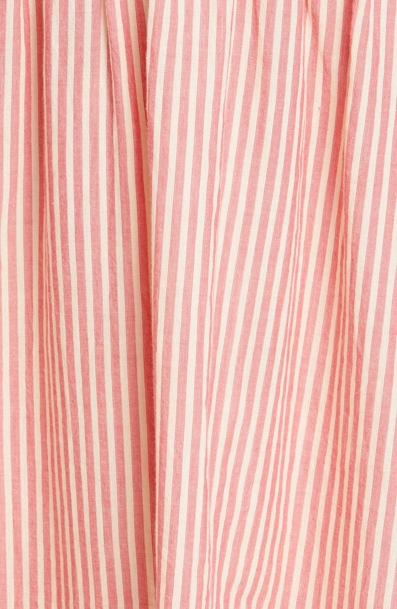 LoveShackFancy Robyn Stripe Smocked Ruffle Maxi Dress, Alternate, color,