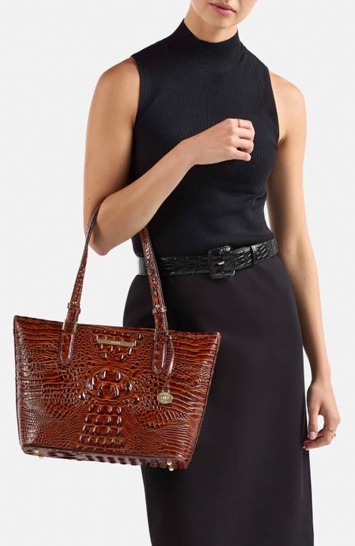Brahmin Medium Asher Croc Embossed Leather Tote