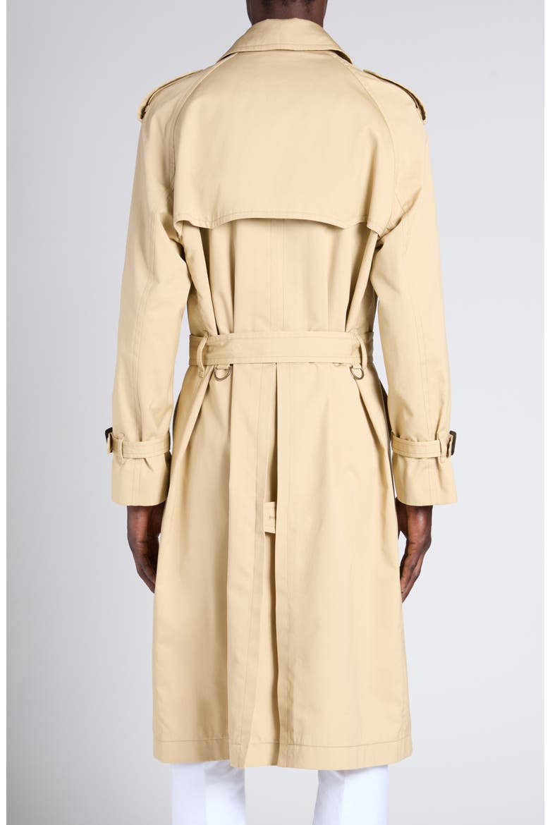 Cotton & Silk Parachute Trench Coat, Alternate, color, CAMEL