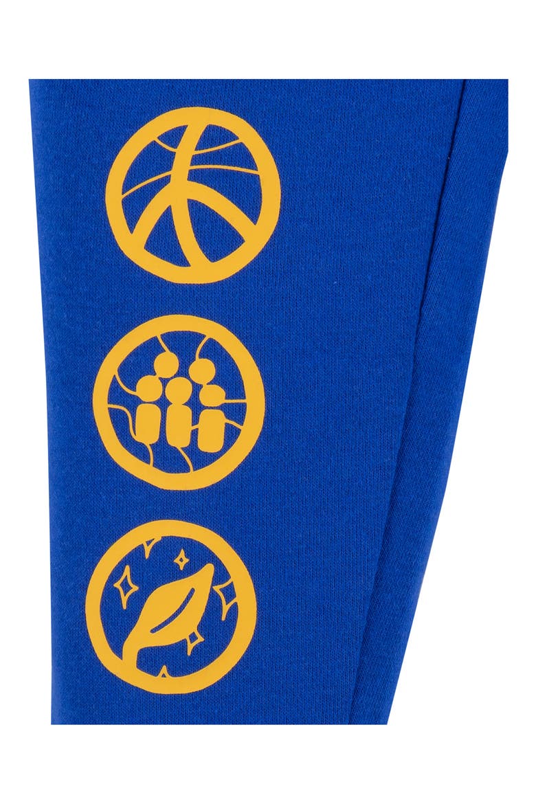 Kids' Graphic Fleece Pants, Alternate, color, GAME ROYAL