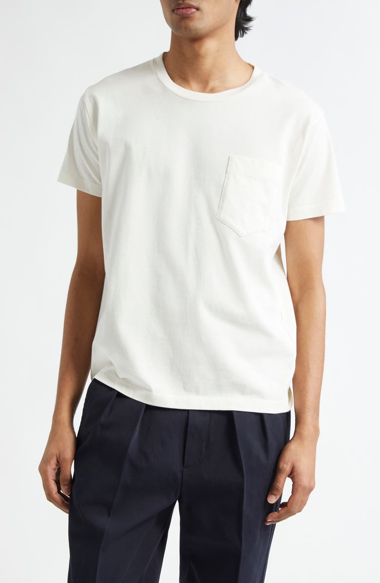 TOM FORD Cotton Pocket T-Shirt, Main, color, Aw002 White