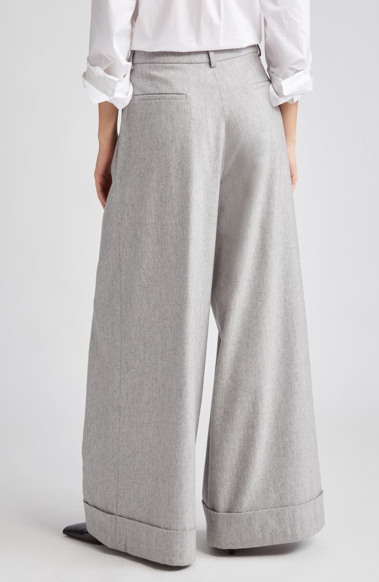TWP Averyl High Waist Wide Leg Wool Blend Pants, Alternate, color, 