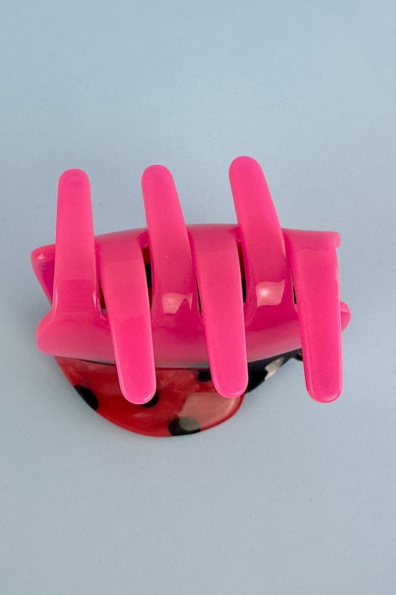 Ladybug Hair Claw, Alternate, color, Pink