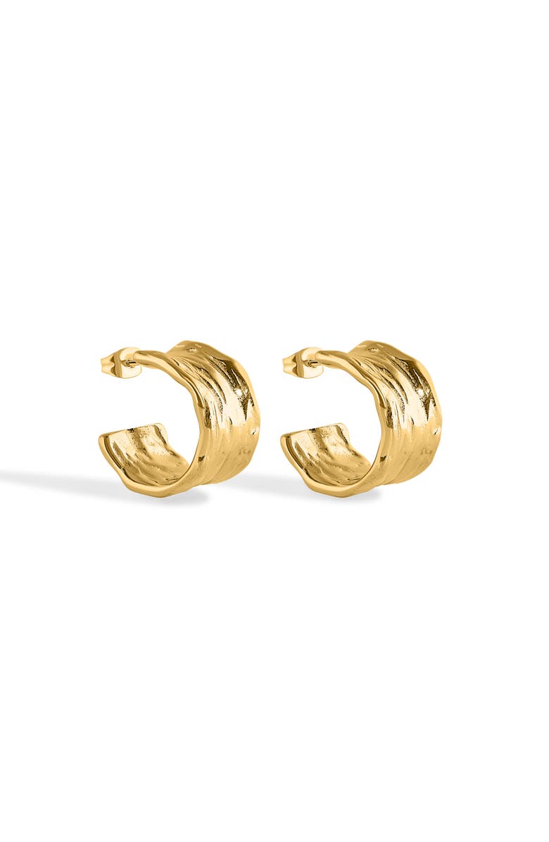 Mazin Jewels Hailey Hoops, Alternate, color, Gold