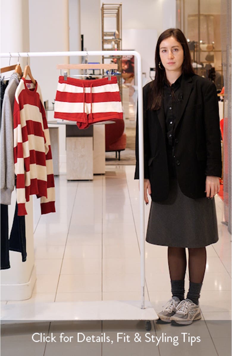 Riley Stripe Knit Shorts, sales video thumbnail