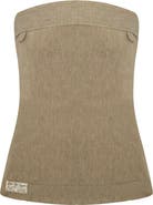 PCFG Linen Blend Strap Top