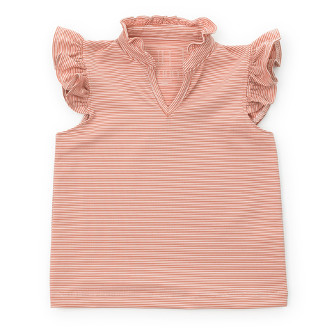 Ellie Girls' Sleeveless Ruffled Top by LH Sport