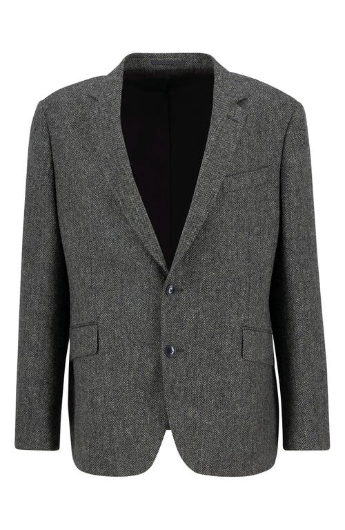 Barbour Firth Moons Wool Herringbone Sport Coat In Gray