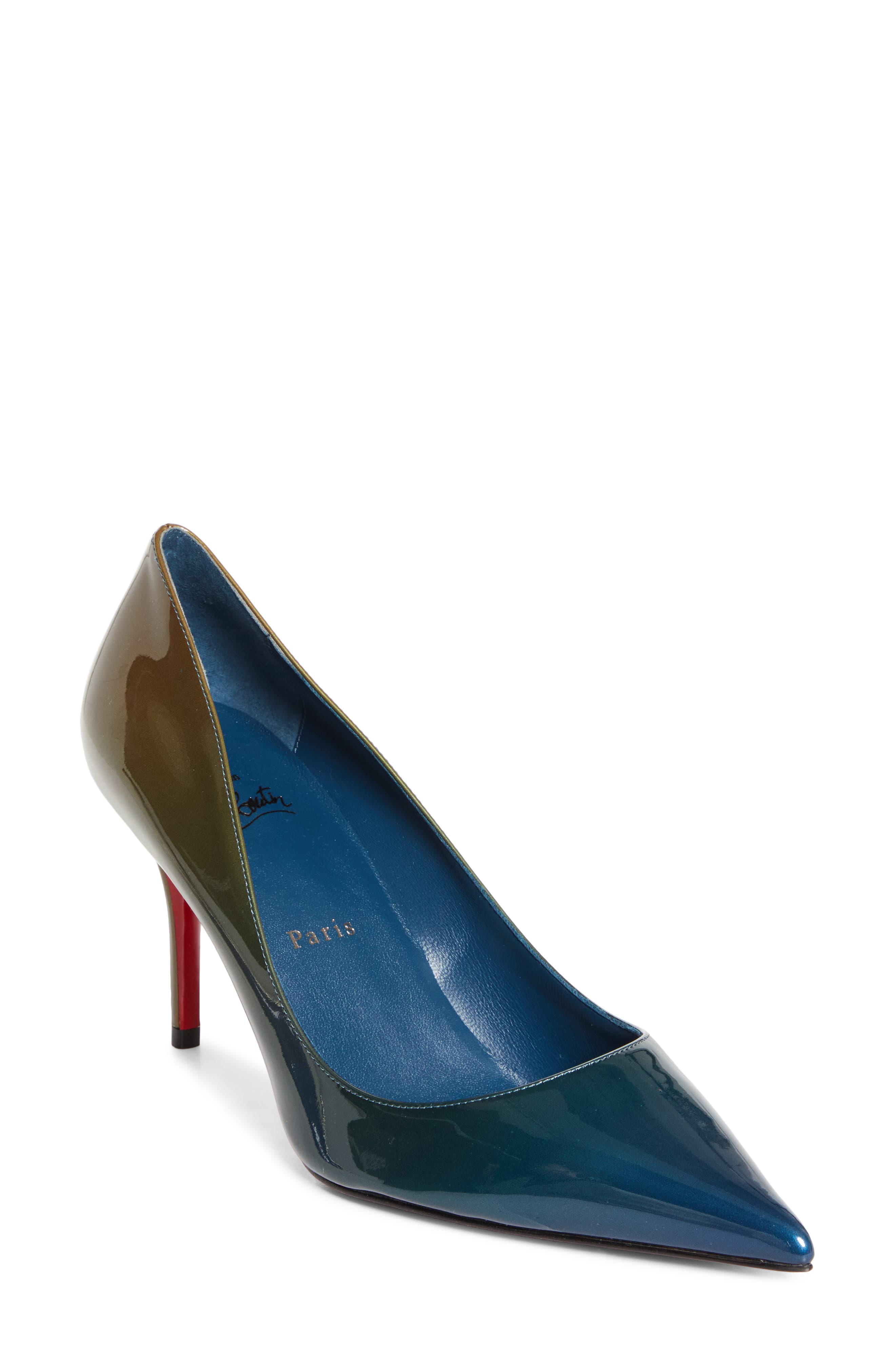 Christian Louboutin Miss Z Pointed Toe Pump, Main, color, Last Night/ Bronzo