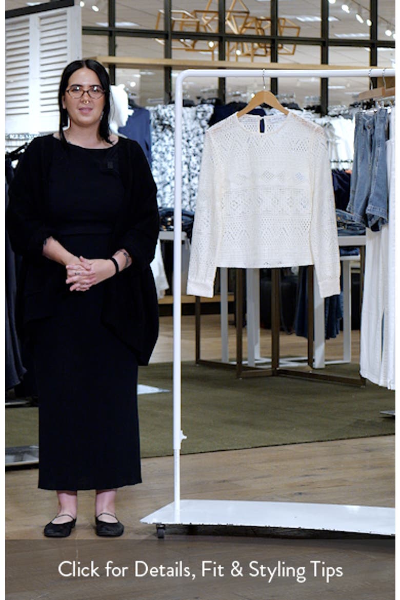 Maddot Mixed Lace Long Sleeve Top video