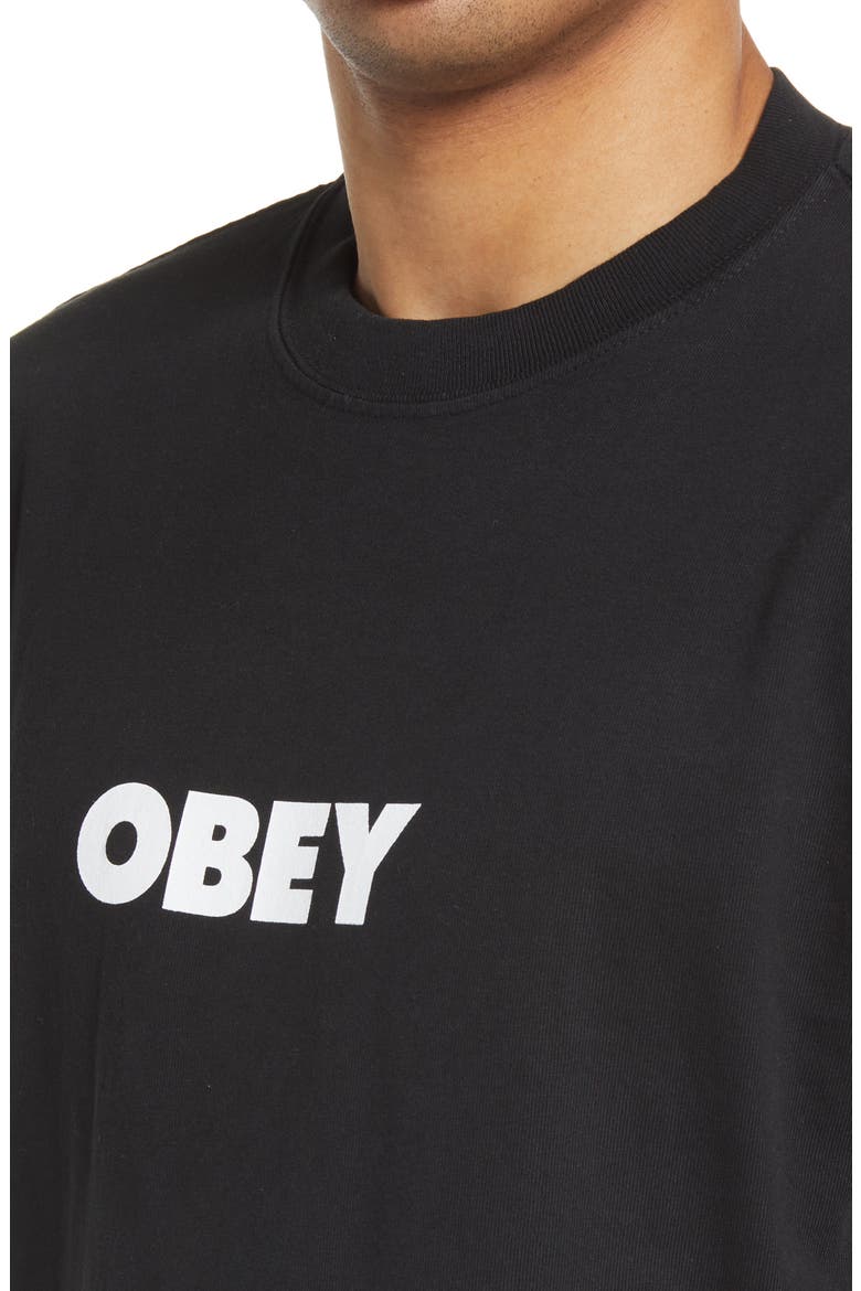 Men's Cotton Graphic Logo Tee, Alternate, color, PIGMENT FADED BLACK