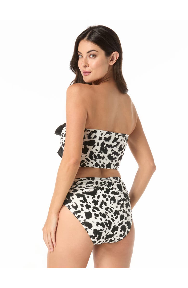 Carmen Marc Valvo Bandeau Lace-Up Swim Top, Alternate, color,